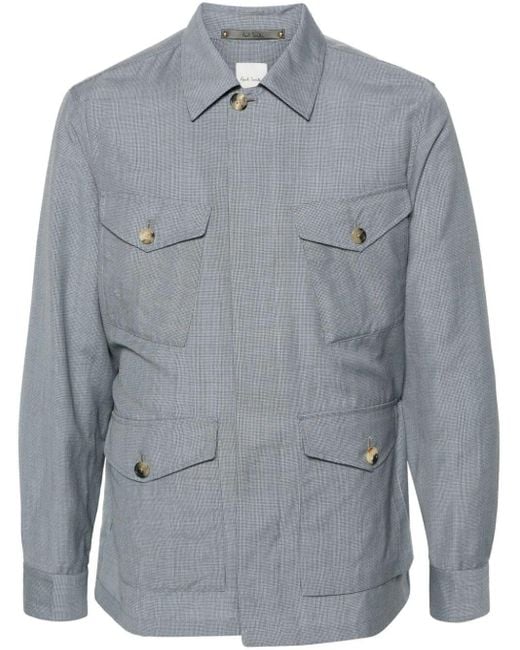 Paul Smith Blue Four Pocket Casual Jacket for men
