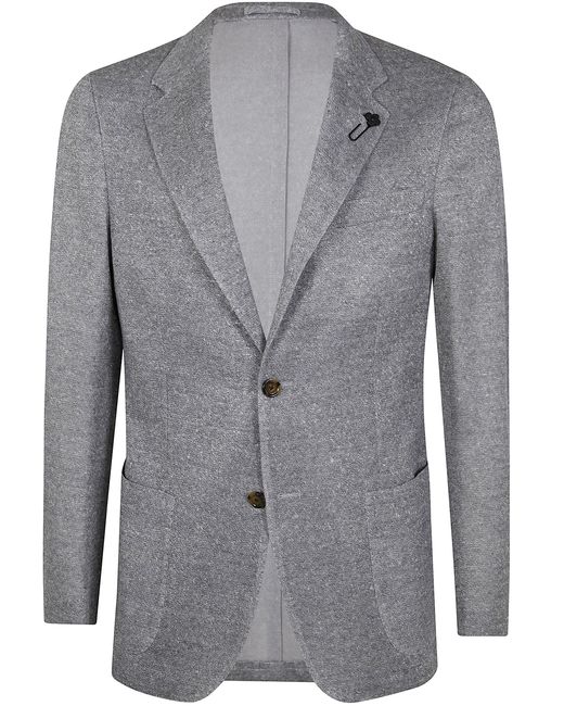 Lardini Gray Knitted Jacket for men