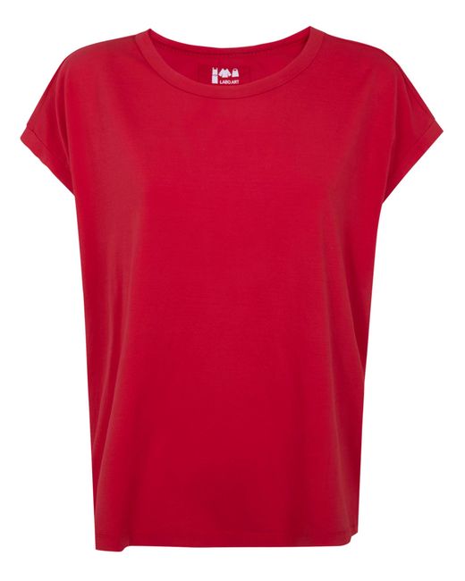 Labo.art Red Labo. Art "Granchio" Opera Cotton Round Neck Sweater