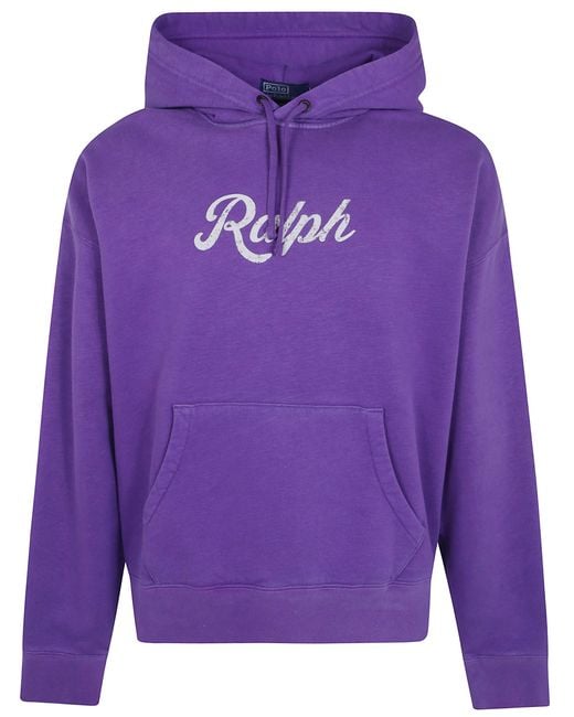 Polo Ralph Lauren Purple Sweatshirt Knit for men