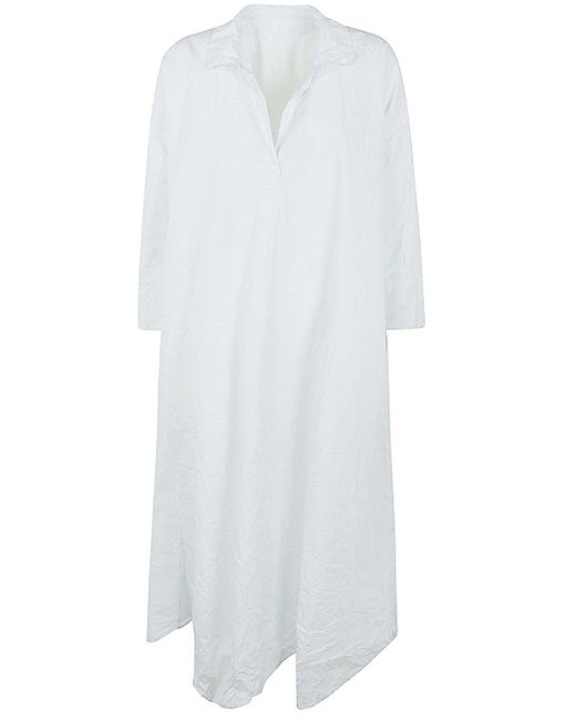 Daniela Gregis White Dress With Slits