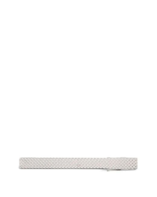 Tateossian White Textured Tieclip for men