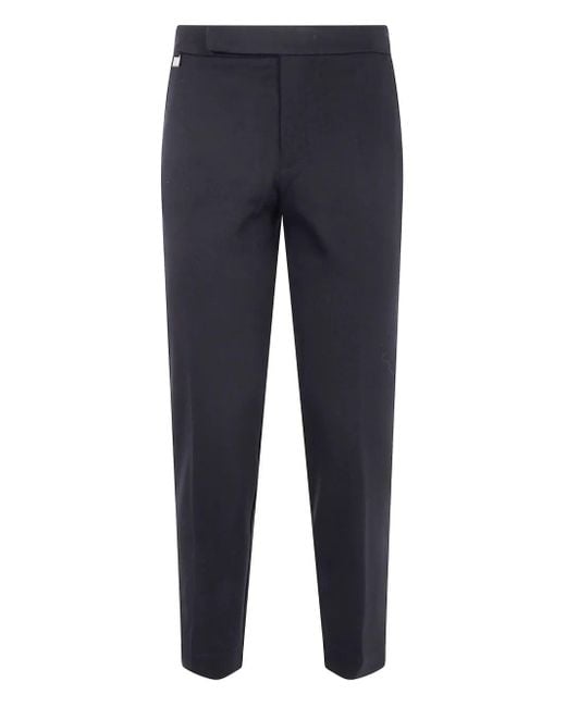 Ralph Lauren Blue Logo-Plaque Trousers