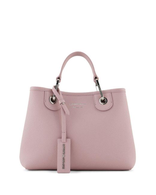 Emporio Armani Purple Shopping Bag