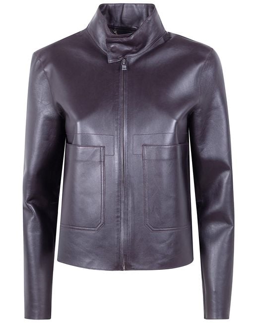 Seventy Blue Light Nappa Mix Popeline Outdore Jacket