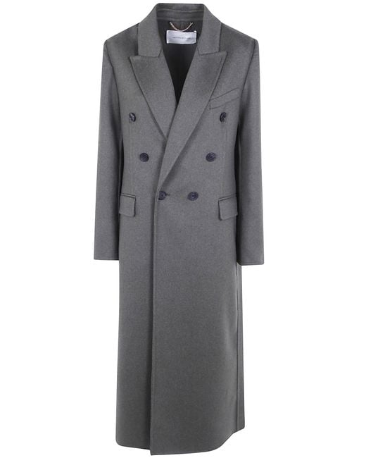 Victoria Beckham Gray Wool Coat "Catriona"