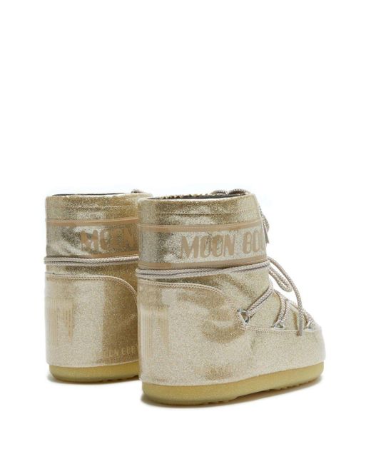 Moon Boot Natural Icon Low Glitter Boots