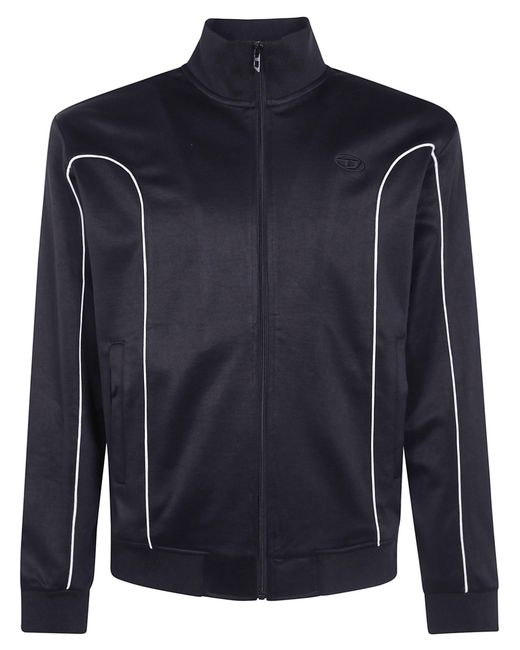 DIESEL Black Sweater Full Zip "S-Locking-Do" for men