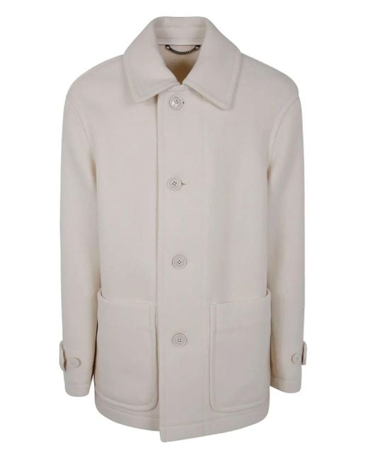 Dries Van Noten Gray "Rivne" Classic Midi Coat for men