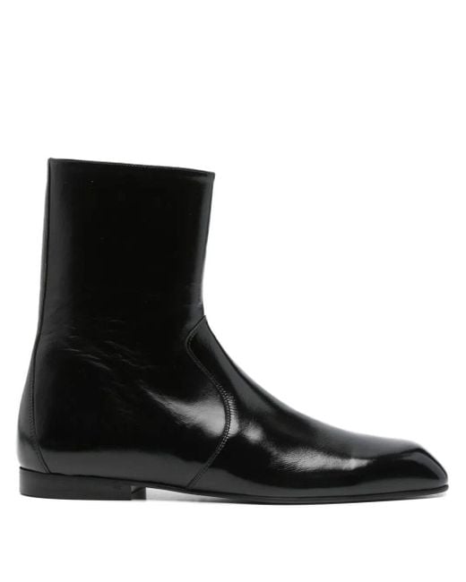 Khaite Black "Colt" Ankle Boot