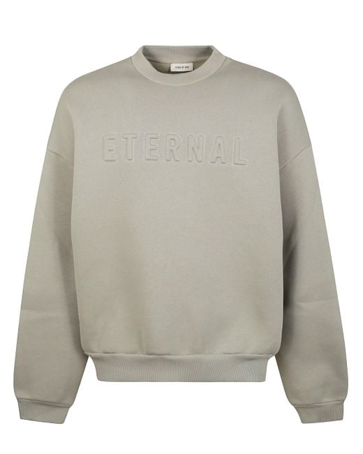 Fear of God Eternal Gray Eternal Crewneck for men
