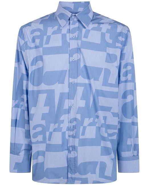 Arte' Blue Allover Shirt for men