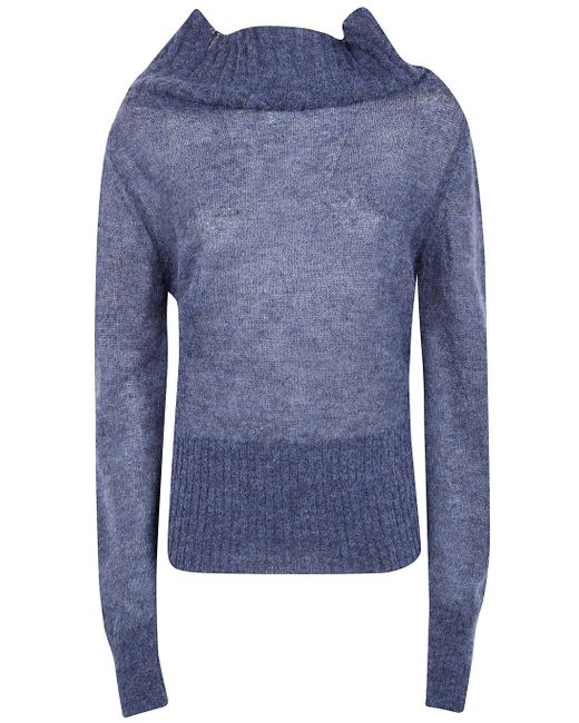 Paloma Wool Blue "Sofre" High Neck Sweater