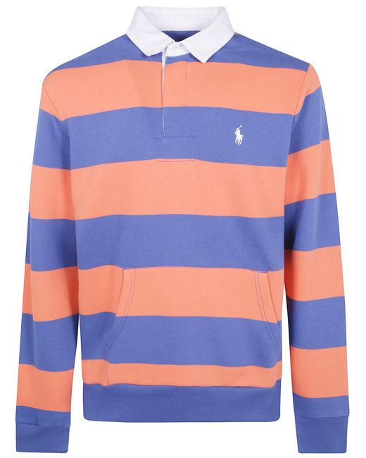Polo Ralph Lauren Orange Sweater Knit Rugby Pullover for men