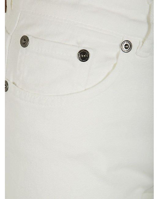 Antonelli White Salvatore Jeans With Fringes