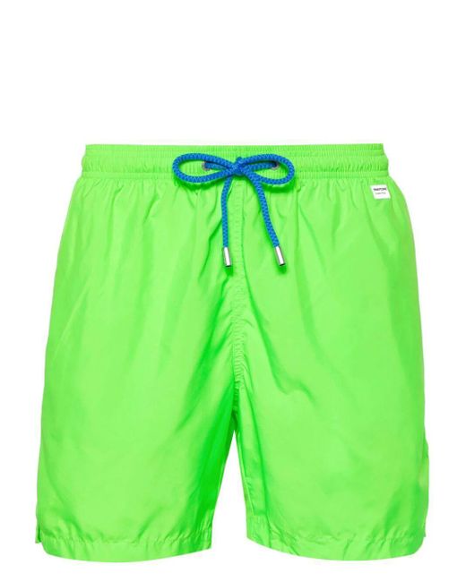 Mc2 Saint Barth Green X Pantonetm Drawstring-waist Swim Shorts for men