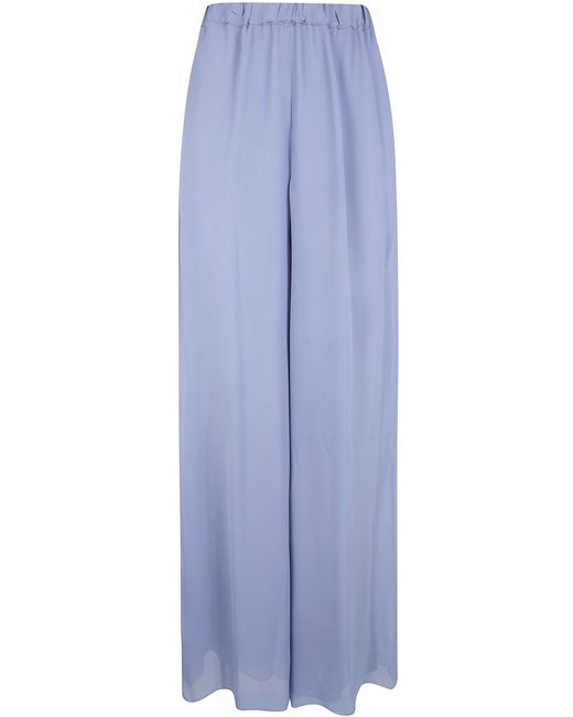 Pierantoniogaspari Blue Georgette Trousers