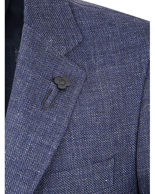 Lardini Blue Special Line Drop 7 Reg Jacket for men