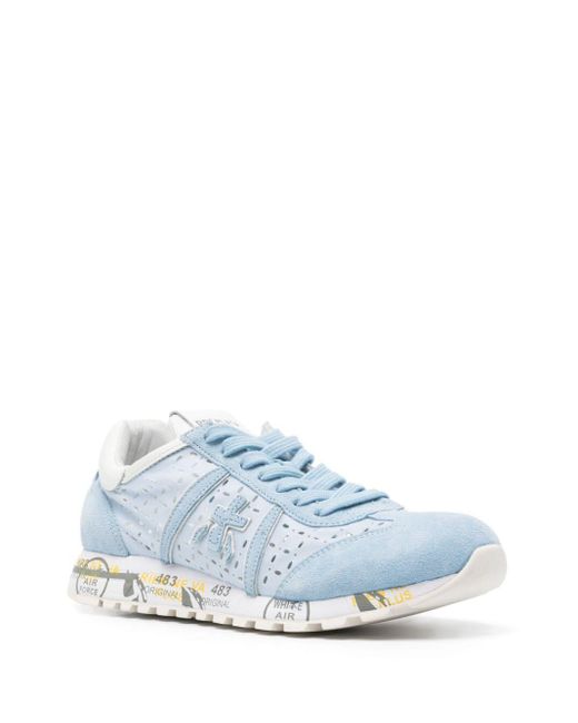PREMIATA SNEAKERS Blue Lucyd Bi Material Sneakers
