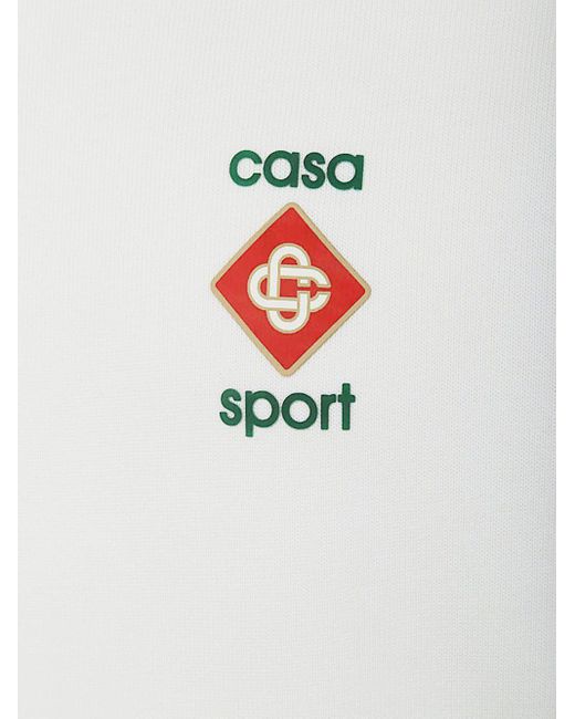 Casablancabrand White Casa Sport Icon 3d Printed Oversized T-shirt for men