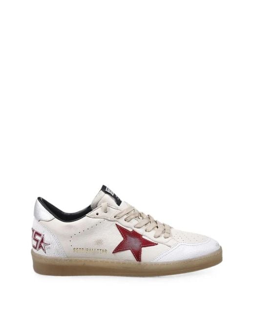 Golden Goose Deluxe Brand Pink Vintage-Effect Leather Sneaker With Star Tongue for men