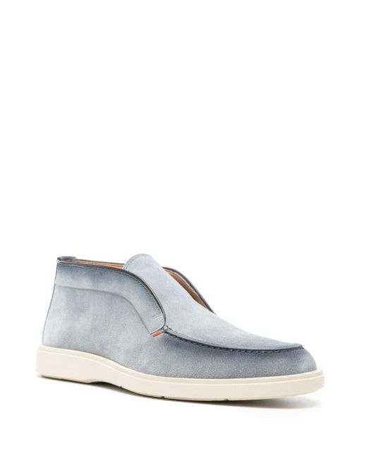 Santoni Blue Digits Loafers Shoes for men