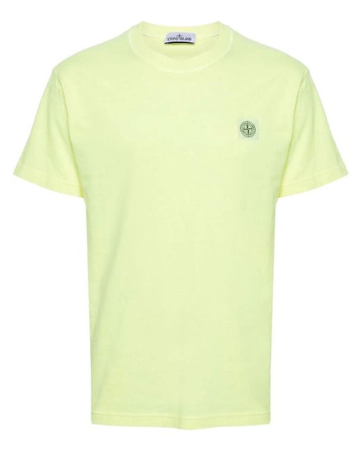 Stone Island Yellow T-shirt Clothing for men