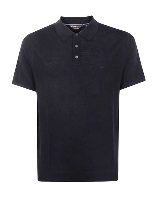 Michael Kors Blue Core Merinos Short Sleeves Polo Embroider for men