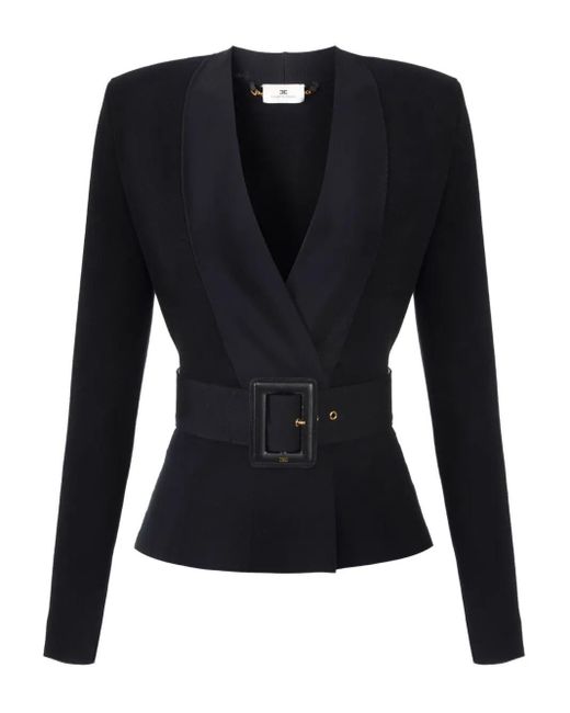 Elisabetta Franchi Black Knit Sweater