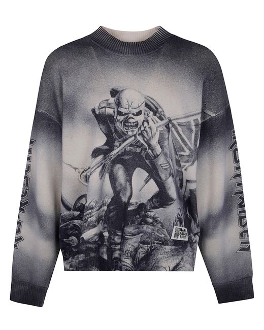 Represent Gray Iron Maiden Trooper Knit for men