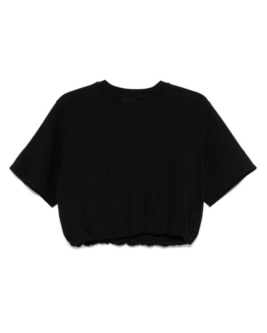Thom Krom Black Cropped T-Shirt