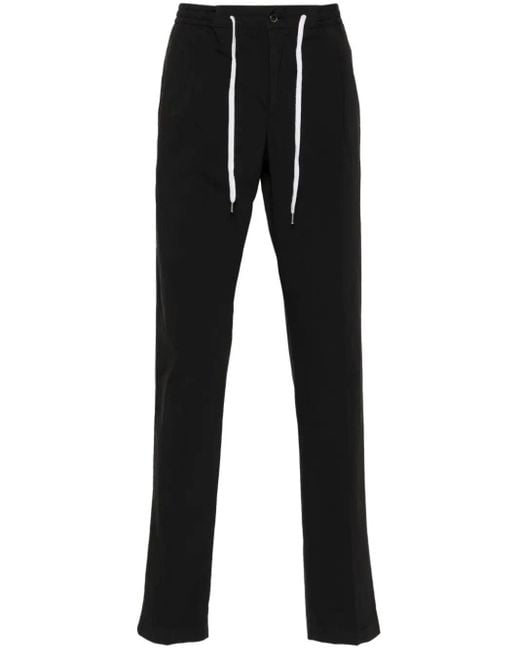 PT01 Black Double Dye Stretch Light Popeline Soft Jogging One Pleats Pants for men