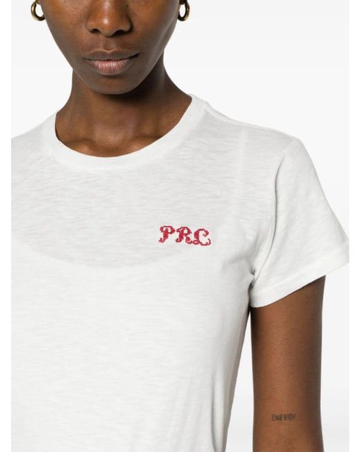 Polo Ralph Lauren White Logo-Embroidered Cotton T-Shirt