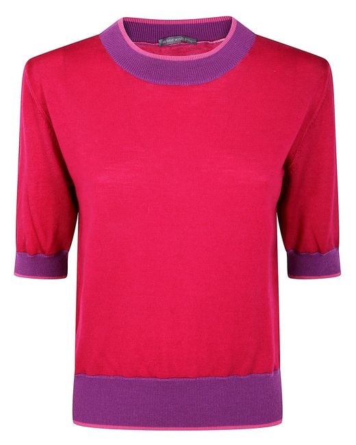 In bed with You Red Round Neck Short Sleeves Top