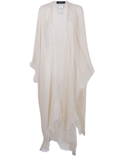 Fabiana Filippi White Long Cardigan