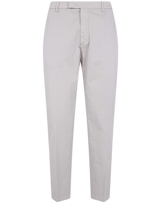 Michael Coal Gray Cotton Classic Trousers for men