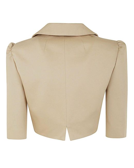 Patou Natural Short Sleeves Cotton Jacket