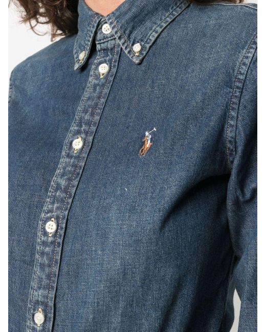 Polo Ralph Lauren Blue Long Sleeve Shirt