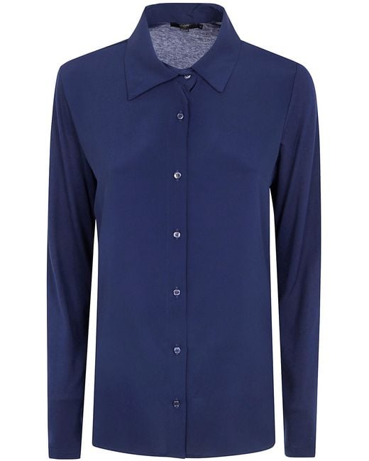Seventy Blue Shirt Jersey Crepe "Mj1929.890180"