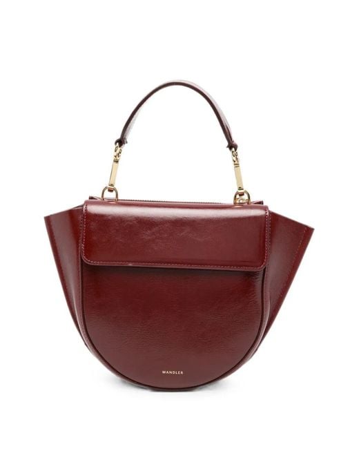 Wandler Red Shoulder Bag Calf Leather "Hortensia" Bag Mini