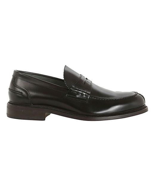 BERWICK  1707 Black Antik Loafers for men