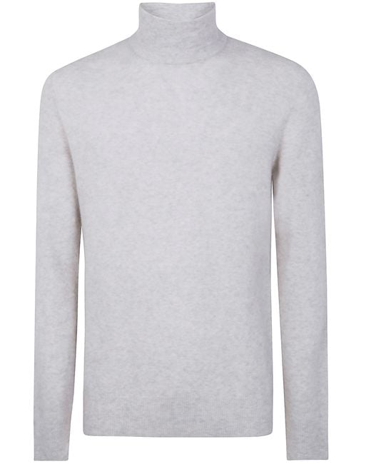 Nuur White Long Sleeves Turtle Neck Sweater for men
