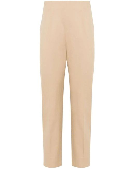 Peserico Natural Side Zip Slim Pants