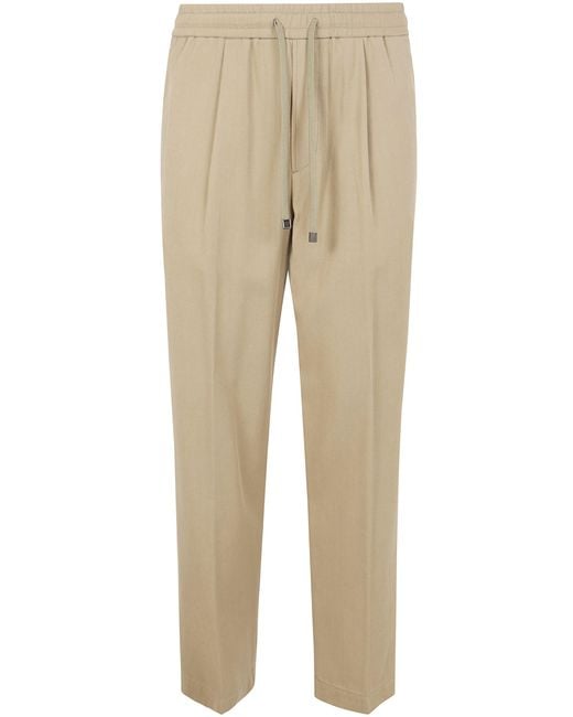 Jacob Cohen Natural Low Fit Carrot Daniel Batavia Raw Trousers for men