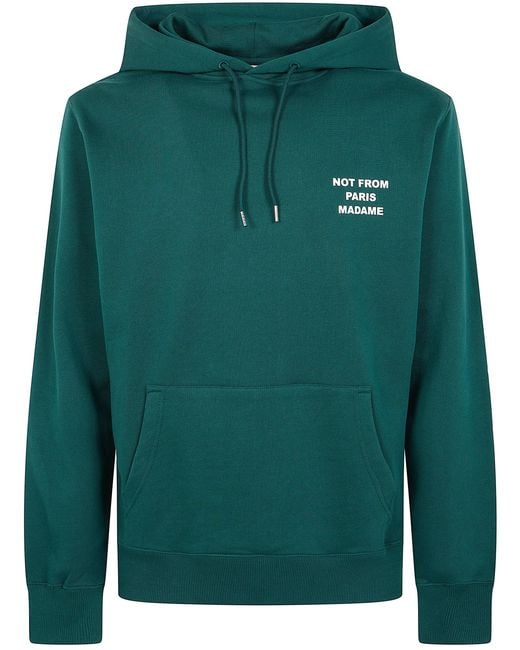 Drole de Monsieur Green Sweatshirt Main Feature "Bold Slogan" for men