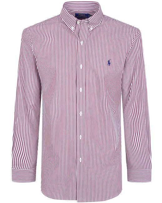 Polo Ralph Lauren Purple Shirt Long Sleeve "Sport Shirt" for men