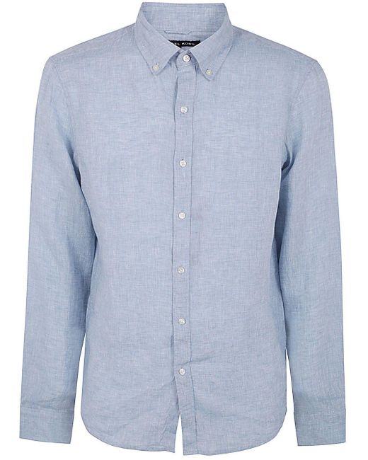 Michael Kors Blue Ls Linen T-Shirt for men