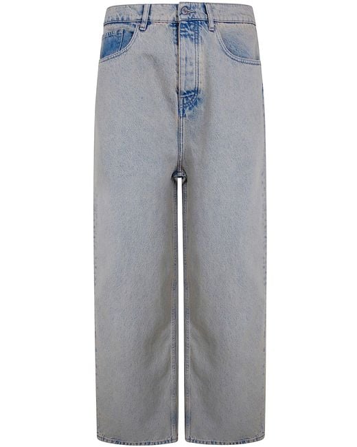 Drole de Monsieur White 'Baggy Dusty' Jeans for men