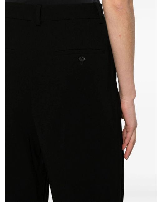 Theory Black Double Pleat Trouser Clothing