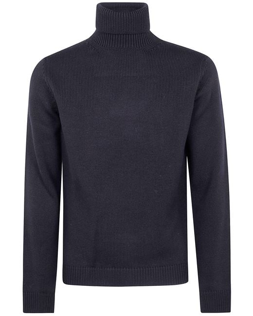 Nuur Blue Long Sleeves Turtle Neck Sweater for men